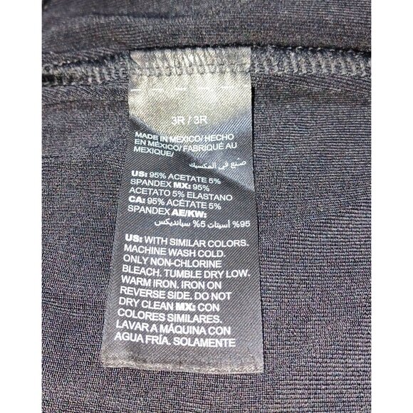 Chicos Travelers Wide Leg Pants Womens Size 16 Black Pull On Comfy Stretch - Picture 3 of 6